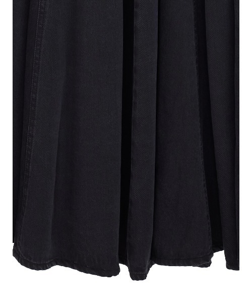 LACE DOCKING TENCEL DENIM FLARE DRESS（ワンピース）｜Ameri（アメリ