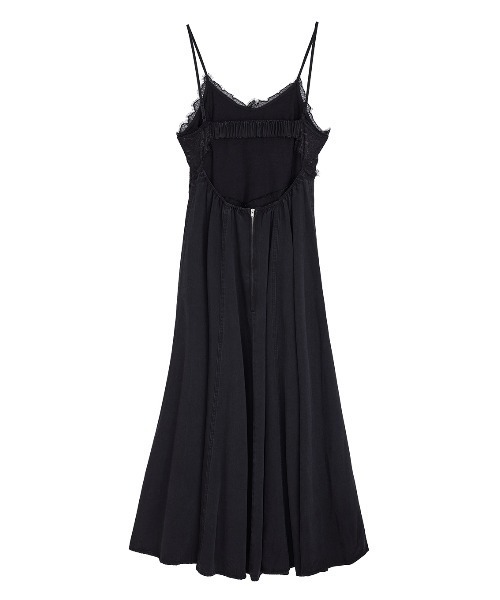 Ameri（アメリ）の「LACE DOCKING TENCEL DENIM FLARE DRESS（ワンピース・レディース・パープル/ブラック・SMALL/MEDIUM）」の15枚目の写真