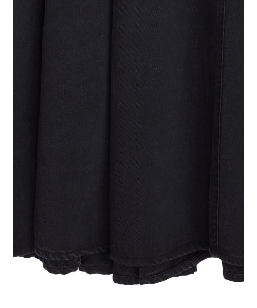 LACE DOCKING TENCEL DENIM FLARE DRESS（ワンピース）｜Ameri（アメリ