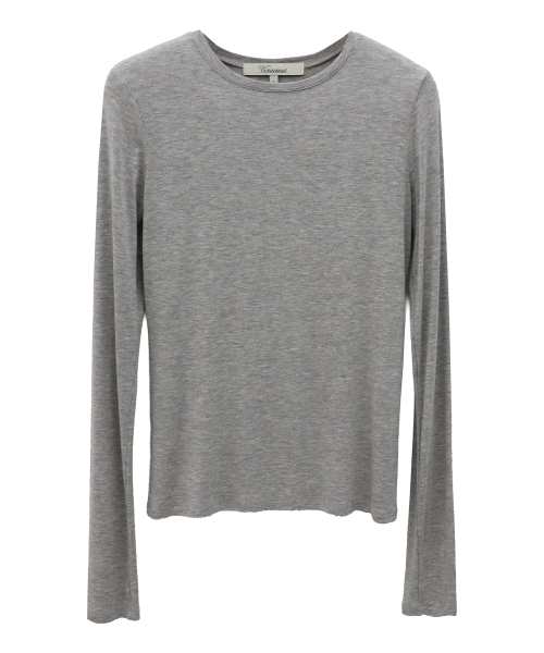 Vivacious(ビバシャス)の「Everyday Cozy Tee_6Colors(Tシャツ/カットソー・レディース・モカ/ブラック/スカイブルー/アイボリー/グレー/チャコール・SMALL/MEDIUM)」の13枚目の写真
