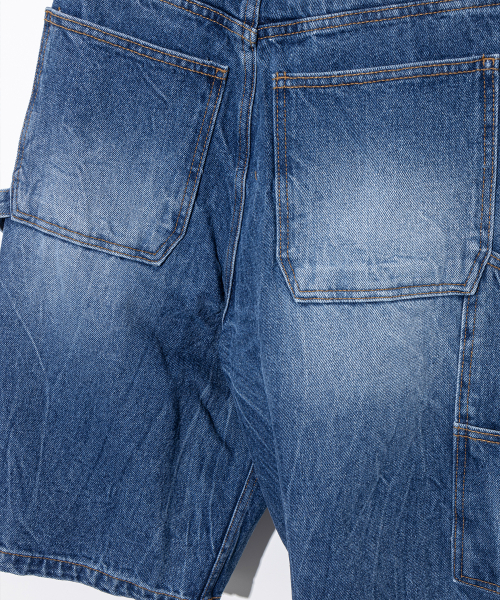 MASSNOUN(マスノウン)の「バミューダプリーツカーペンターデニムショートパンツ MSFSP001-BL(その他パンツ・レディース・その他・LARGE/X-LARGE/MEDIUM)」の8枚目の写真