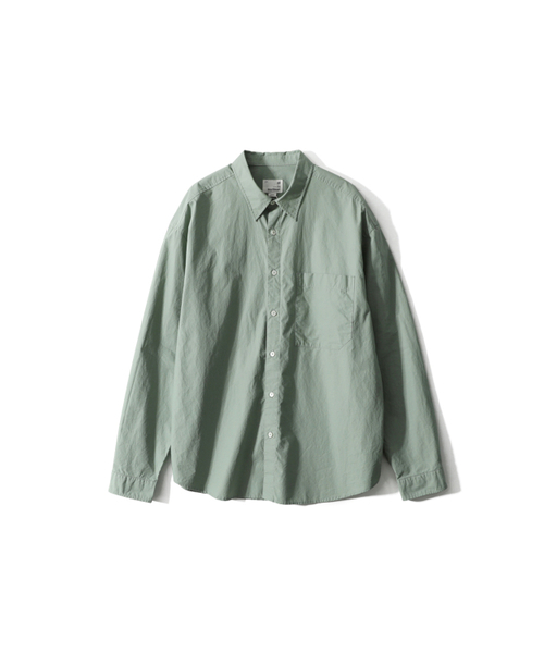 HORLISUN（ホーリーサン）の「Jane Solid Extra Typewriter Shirt Sage Green（シャツ/ブラウス・レディース・その他・LARGE/MEDIUM/SMALL）」の2枚目の写真