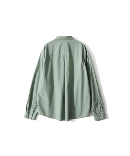 HORLISUN（ホーリーサン）の「Jane Solid Extra Typewriter Shirt Sage Green（シャツ/ブラウス・レディース・その他・LARGE/MEDIUM/SMALL）」の3枚目の写真
