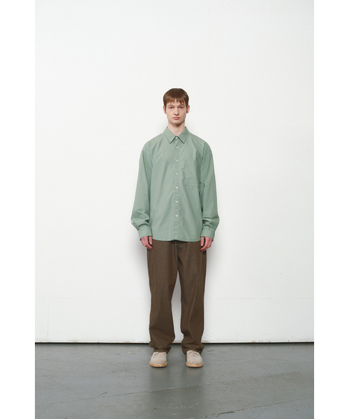HORLISUN（ホーリーサン）の「Jane Solid Extra Typewriter Shirt Sage Green（シャツ/ブラウス・レディース・その他・LARGE/MEDIUM/SMALL）」の4枚目の写真