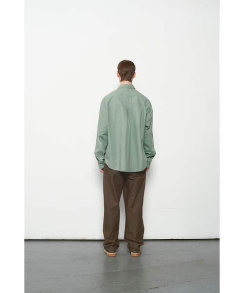 HORLISUN（ホーリーサン）の「Jane Solid Extra Typewriter Shirt Sage Green（シャツ/ブラウス・レディース・その他・LARGE/MEDIUM/SMALL）」の6枚目の写真
