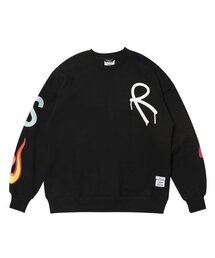 STIGMA（スティグマ）の「FIRE OVERSIZED CREWNECK BLACK（スウェット）」