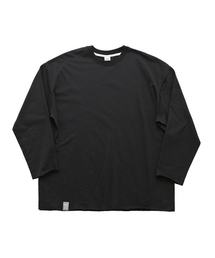 VINTAGE P. DYEING CUT-OUT BOX TEE (Black)