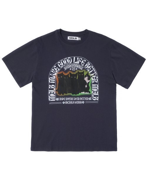 MATCHGLOBE(マッチグローブ)の「ファイブキトン オーバーサイズTシャツ (ネイビー)(Tシャツ/カットソー・レディース・その他・FREE)」の5枚目の写真