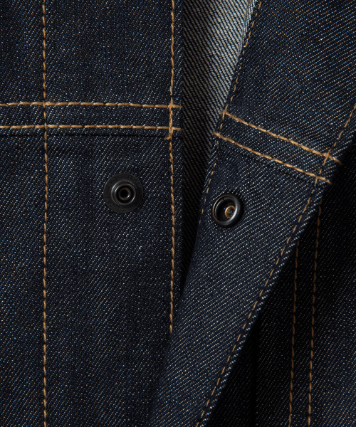 NONBLANK(ノンブランク)の「ポイントカラー デニムジャケット_INDIGO(デニムジャケット・メンズ・その他・MEDIUM/LARGE/X-LARGE)」の2枚目の写真