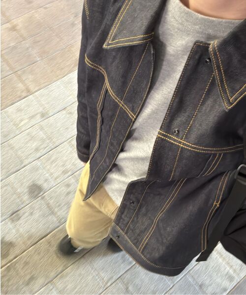 NONBLANK(ノンブランク)の「ポイントカラー デニムジャケット_INDIGO(デニムジャケット・メンズ・その他・MEDIUM/LARGE/X-LARGE)」の3枚目の写真