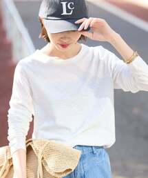 シアー天竺クルーネックロンTEE