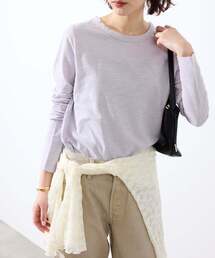 SLOBE IENA | シアー天竺クルーネックロンTEE(Tシャツ/カットソー)