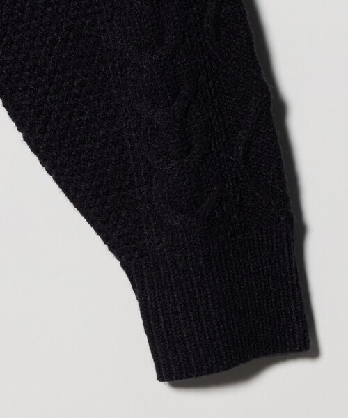 A DAY IN THE LIFE UNITED ARROWS(アデイインザライフユナイテッドアローズ)の「ミドルゲージ アラン ニット-ウォッシャブル-<A DAY IN THE LIFE>(ニット/セーター・メンズ・ネイビー/ホワイト・L/M)」の5枚目の写真