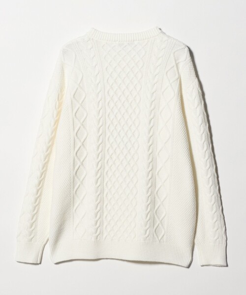 A DAY IN THE LIFE UNITED ARROWS(アデイインザライフユナイテッドアローズ)の「ミドルゲージ アラン ニット-ウォッシャブル-<A DAY IN THE LIFE>(ニット/セーター・メンズ・ネイビー/ホワイト・L/M)」の8枚目の写真