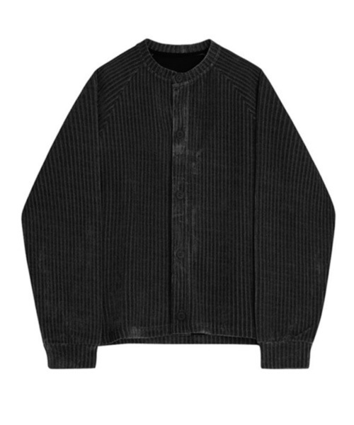 NOWLE（ノウル）の「【NOWLE】コーデュロイ ノーカラー  クロップド ボタンジャケット（ノーカラージャケット・メンズ・ブラック/アッシュブラウン/ダークグレー・MEDIUM/X-LARGE/LARGE）」の21枚目の写真