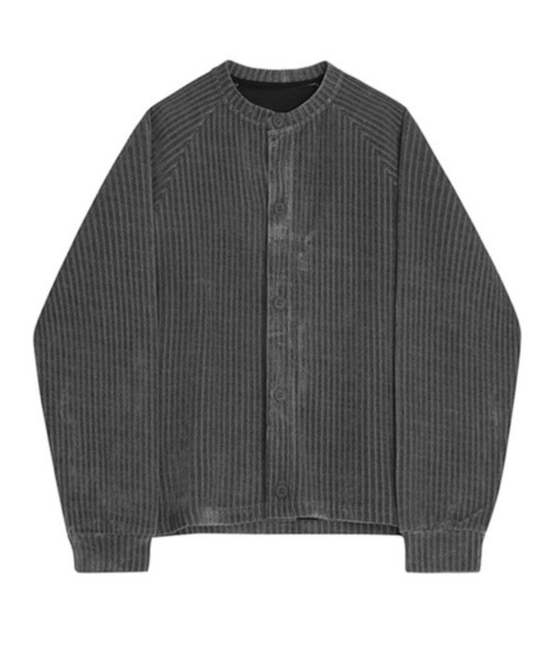 NOWLE（ノウル）の「【NOWLE】コーデュロイ ノーカラー  クロップド ボタンジャケット（ノーカラージャケット・メンズ・ブラック/アッシュブラウン/ダークグレー・MEDIUM/X-LARGE/LARGE）」の16枚目の写真