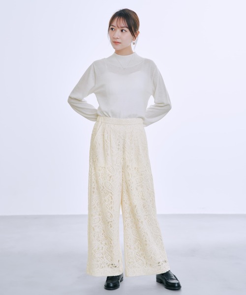 COHINA(コヒナ)の「モールラッセルレースパンツ 【低身長・小柄女性】(その他パンツ・レディース・ホワイト/ブラック・REGULAR/SHORT)」の5枚目の写真