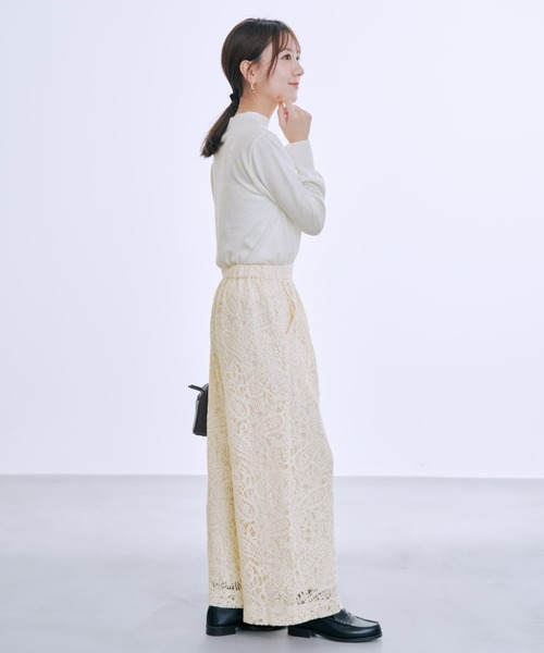 COHINA(コヒナ)の「モールラッセルレースパンツ 【低身長・小柄女性】(その他パンツ・レディース・ホワイト/ブラック・REGULAR/SHORT)」の6枚目の写真