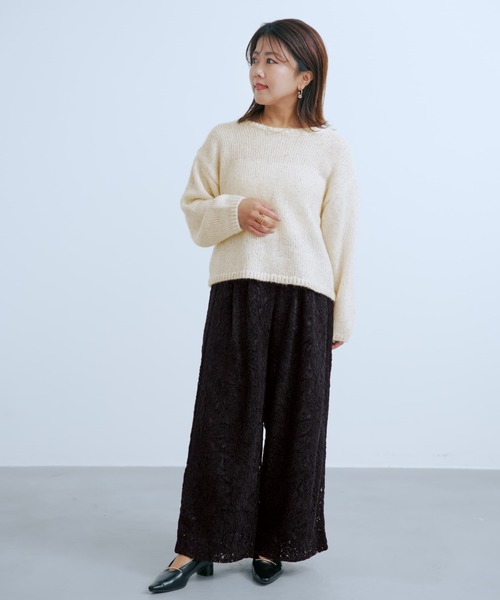 COHINA(コヒナ)の「モールラッセルレースパンツ 【低身長・小柄女性】(その他パンツ・レディース・ホワイト/ブラック・REGULAR/SHORT)」の9枚目の写真