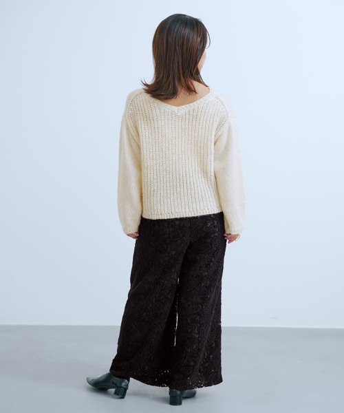 COHINA(コヒナ)の「モールラッセルレースパンツ 【低身長・小柄女性】(その他パンツ・レディース・ホワイト/ブラック・REGULAR/SHORT)」の11枚目の写真