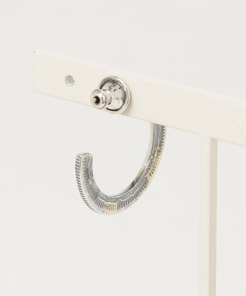 VIVIFY(ビビファイ)の「シルバー925/ピアス/K18gold post 50 Sen Coin Giza Edge Line Pierce(L) w/gold 古銭(ピアス(片耳用)・メンズ・シルバー×ゴールド・FREE)」の6枚目の写真