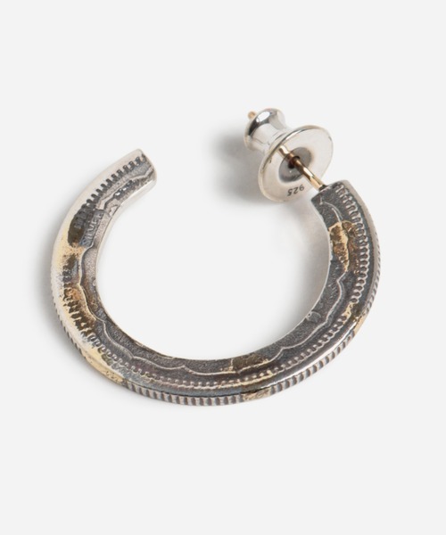 VIVIFY(ビビファイ)の「シルバー925/ピアス/K18gold post 50 Sen Coin Giza Edge Line Pierce(L) w/gold 古銭(ピアス(片耳用)・メンズ・シルバー×ゴールド・FREE)」の1枚目の写真