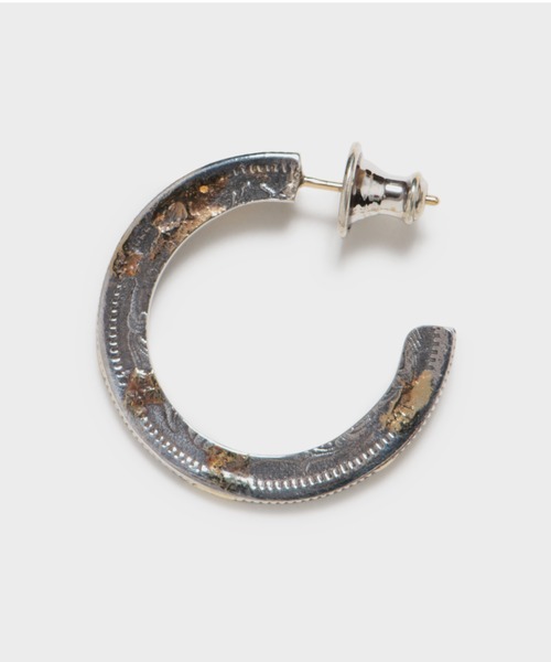 VIVIFY(ビビファイ)の「シルバー925/ピアス/K18gold post 50 Sen Coin Giza Edge Line Pierce(L) w/gold 古銭(ピアス(片耳用)・メンズ・シルバー×ゴールド・FREE)」の5枚目の写真