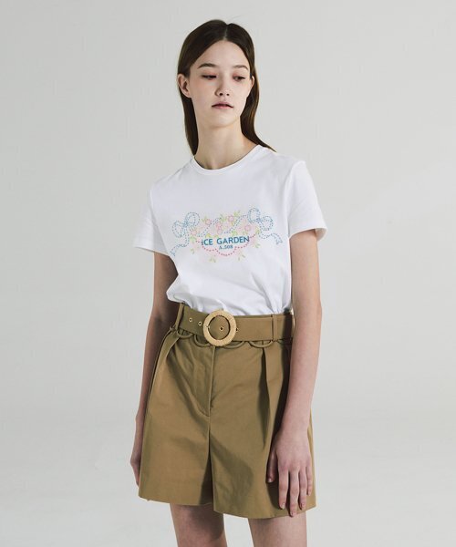 ICE GARDEN A.508(アイス ガーデン エイオーゴンパル)の「Floral Graphic T-shirt (Blue Lagoon)(Tシャツ/カットソー・レディース・その他・SMALL/MEDIUM)」の2枚目の写真