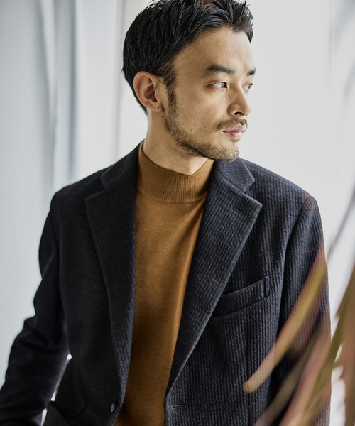JUN STANDARD PICKS(ジュンスタンダードピックス)の「シルクブレンドモックネックニット(ニット/セーター・メンズ・ブラック/グレー/キャメル・LL/L/M/S)」の10枚目の写真