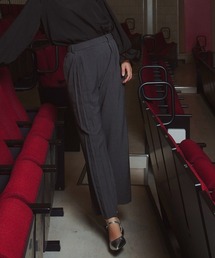 Callarus | ＜単品＞ストレッチアシンメトリープリーツデザインパンツ〔Callarus〕(その他パンツ)