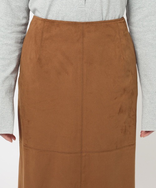 BABYLONE（バビロン）の「フェイクスエードスカート（スカート・レディース・キャメル/ベージュ・38inch/36inch）」の9枚目の写真