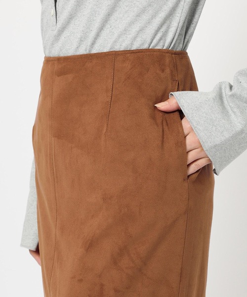 BABYLONE（バビロン）の「フェイクスエードスカート（スカート・レディース・キャメル/ベージュ・38inch/36inch）」の11枚目の写真