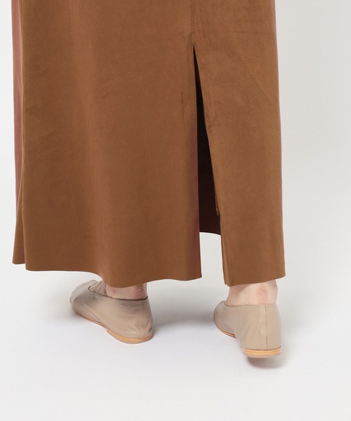 BABYLONE（バビロン）の「フェイクスエードスカート（スカート・レディース・キャメル/ベージュ・38inch/36inch）」の3枚目の写真