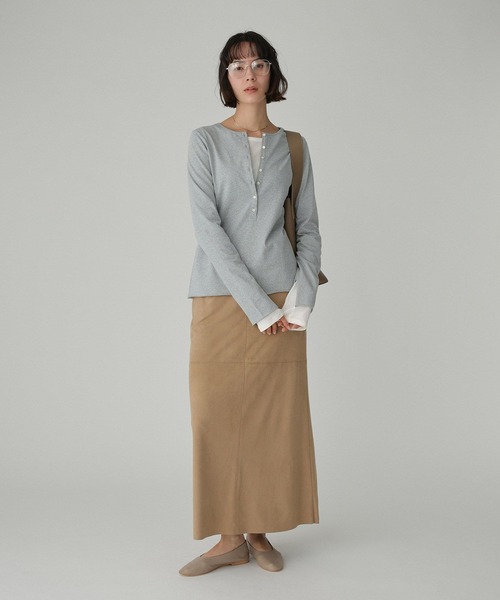 BABYLONE（バビロン）の「フェイクスエードスカート（スカート・レディース・キャメル/ベージュ・38inch/36inch）」の20枚目の写真