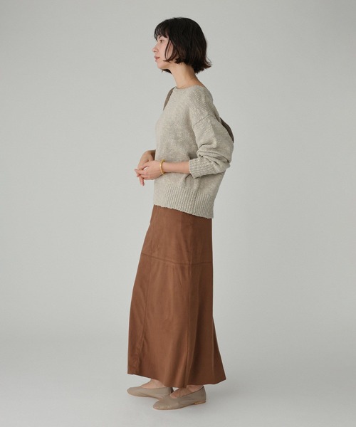 BABYLONE（バビロン）の「フェイクスエードスカート（スカート・レディース・キャメル/ベージュ・38inch/36inch）」の13枚目の写真