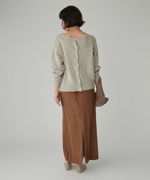 BABYLONE（バビロン）の「フェイクスエードスカート（スカート・レディース・キャメル/ベージュ・38inch/36inch）」の14枚目の写真