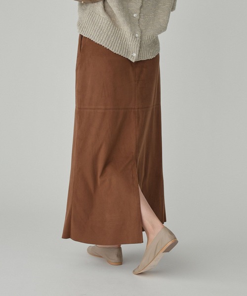 BABYLONE（バビロン）の「フェイクスエードスカート（スカート・レディース・キャメル/ベージュ・38inch/36inch）」の17枚目の写真