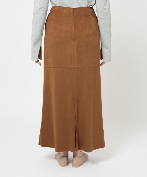 BABYLONE（バビロン）の「フェイクスエードスカート（スカート・レディース・キャメル/ベージュ・38inch/36inch）」の8枚目の写真