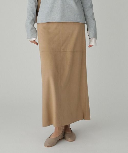 BABYLONE（バビロン）の「フェイクスエードスカート（スカート・レディース・キャメル/ベージュ・38inch/36inch）」の21枚目の写真