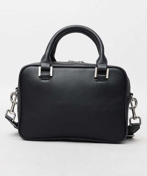REGiSTA（レジスタ）の「スプリットレザー（牛床革） 2WAY ハンドミニボストンバッグ ショルダーバッグ（ボストンバッグ・メンズ・ブラック系その他/ブラック・FREE）」の9枚目の写真