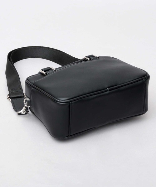 REGiSTA（レジスタ）の「スプリットレザー（牛床革） 2WAY ハンドミニボストンバッグ ショルダーバッグ（ボストンバッグ・メンズ・ブラック系その他/ブラック・FREE）」の10枚目の写真