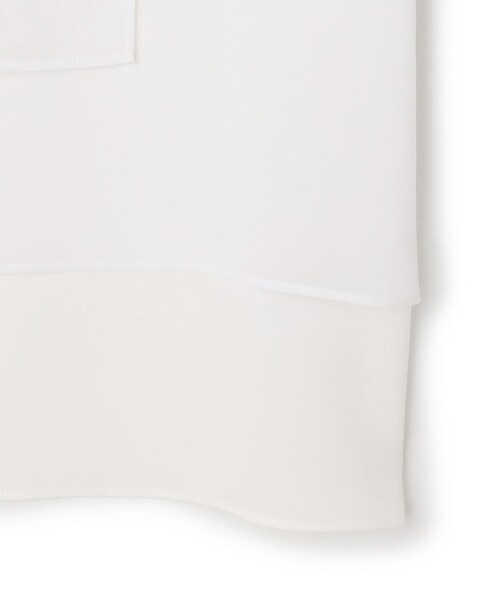 ICB(アイシービー)の「BackSatinAmunzen 異素材デザイン シャツブラウス(シャツ/ブラウス・レディース・サックスブルー系/アイボリー系・X-LARGE/LARGE)」の13枚目の写真