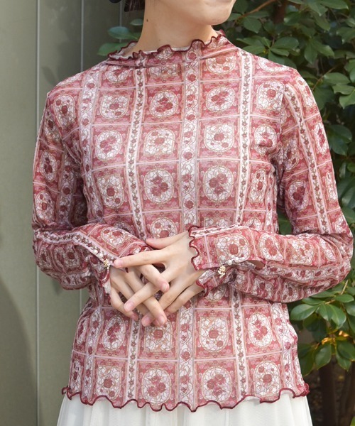 axes femme(アクシーズファム)の「総柄アソートシアーインナー(Tシャツ/カットソー・レディース・その他2/その他1/その他3・FREE)」の2枚目の写真
