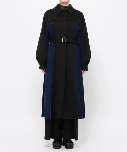 HARE(ハレ)の「ハイショクサイドプリーツコート(HARE)(ステンカラーコート・レディース・ホワイト/ブラック・FREE)」の19枚目の写真