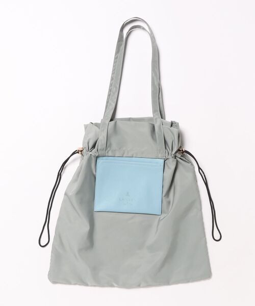 LANVIN en Bleu（ランバンオンブルー）の「ポプリス ポケッタブルバッグ（エコバッグ/サブバッグ・レディース・グレー/ブラック/グリーン/サンドベージュ/ネイビー・FREE）」の3枚目の写真