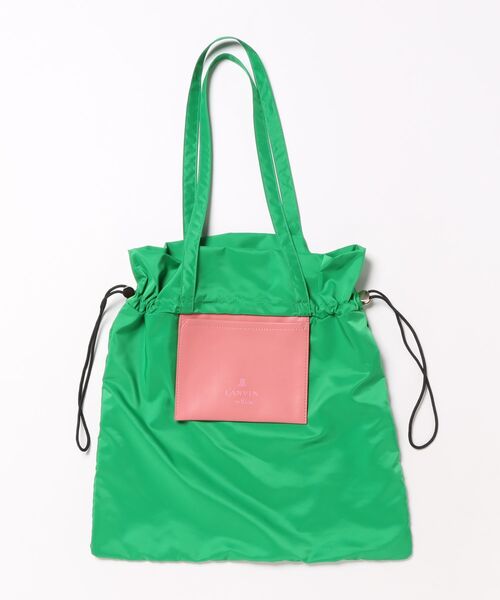 LANVIN en Bleu（ランバンオンブルー）の「ポプリス ポケッタブルバッグ（エコバッグ/サブバッグ・レディース・グレー/ブラック/グリーン/サンドベージュ/ネイビー・FREE）」の5枚目の写真