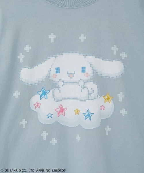 Candy Stripper（キャンディストリッパー）の「【CINNAMOROLL】KIRA KIRA 8BIT L/S Tシャツ（Tシャツ/カットソー・レディース・ブルー系その他2/オフホワイト・FREE）」の9枚目の写真