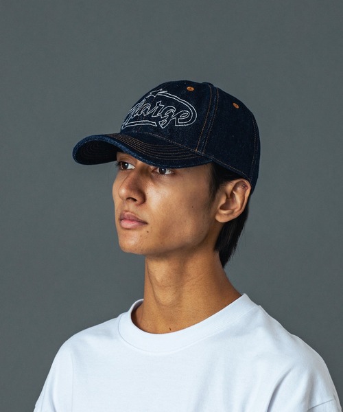 XLARGE（エクストララージ）の「STAR LOGO DENIM CAP（キャップ・メンズ・ブラック/インディゴブルー・ONE SIZE）」の3枚目の写真