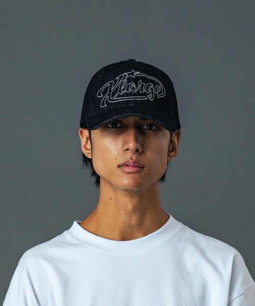 XLARGE（エクストララージ）の「STAR LOGO DENIM CAP（キャップ・メンズ・ブラック/インディゴブルー・ONE SIZE）」の5枚目の写真