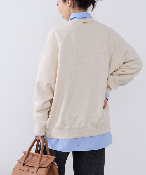 MICA&DEAL（マイカ＆ディール）の「"ELESEWHERE"ロゴ裏起毛スウェット（スウェット・レディース・グリーン/ネイビー/オートミール/グレー・FREE）」の17枚目の写真